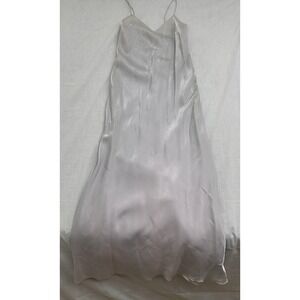 HAMPTON NITES Full Length Green Maxi Dress Spaghetti Strap EVENING GOWN Womens 8